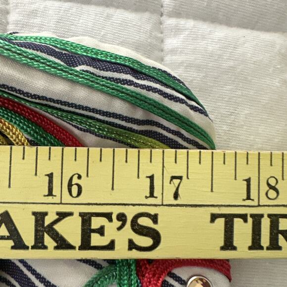 ANTHROPOLOGIE TINY Top Womens Large Avril Embroidered Halter Striped Feminine - Picture 9 of 10